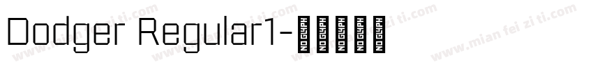 Dodger Regular1字体转换